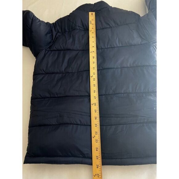 Old Navy Mens Puffer Jacket Navy Blue & Burgandy Polyester & Nylon Size Small - Picture 8 of 11